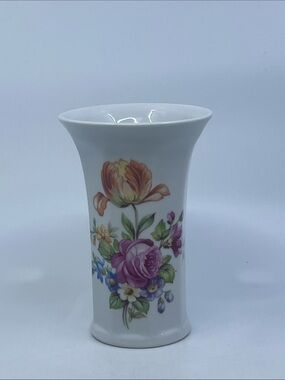 Kahla Porcelain Flower Motif Bud Vase 5 Inches